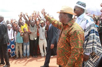 Côte dÂ’Ivoire : Alassane Ouattara ou le papa Noël du Tonkpi